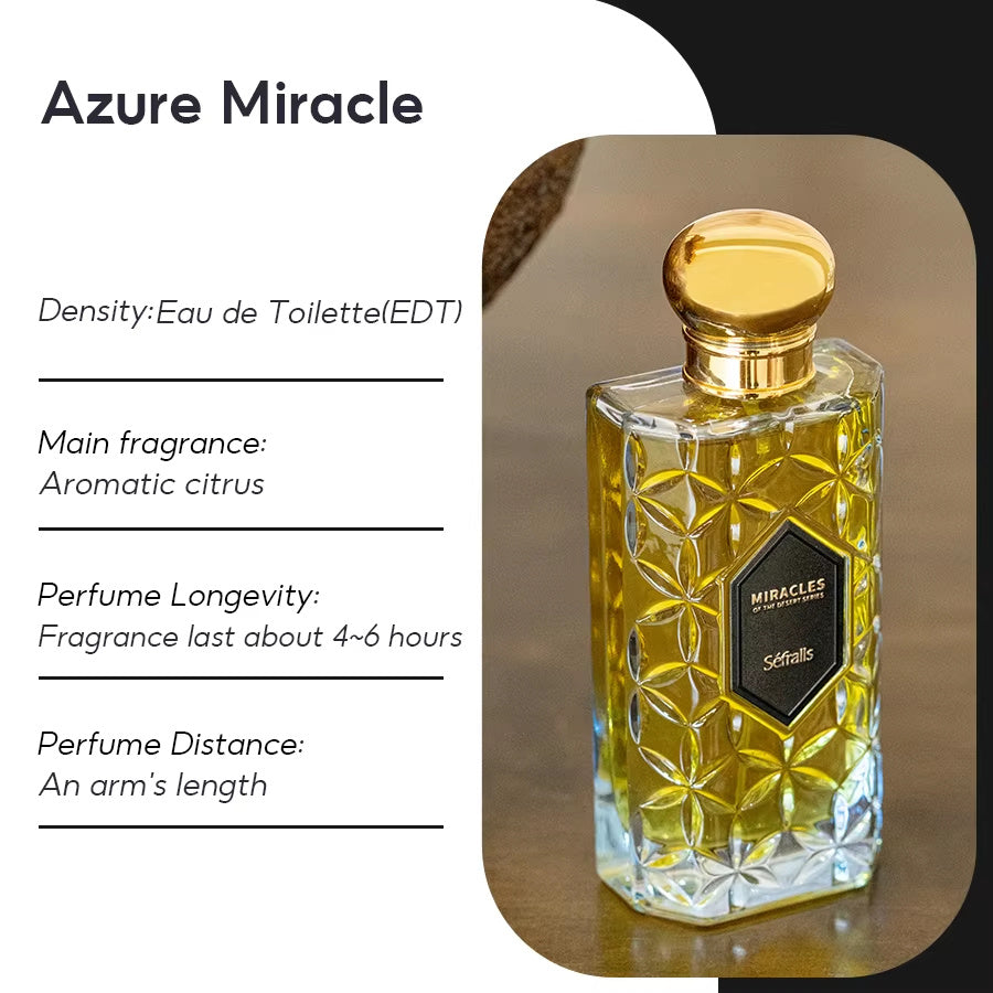 Parfum Sefralls Azure Miracle Cologne Parfum Polyvalent Et Durable Frais Romantique Parfums De Luxe Parfum Vibrant